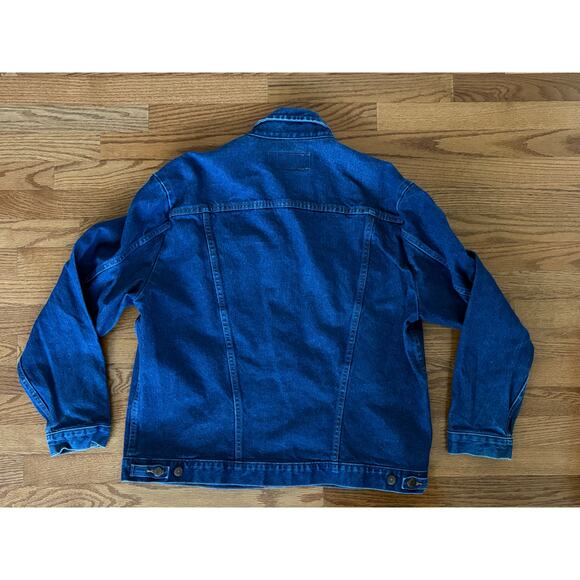 Wrangler Cowboy Cut Unlined Blue Denim Jacket 74145PW- Men's Size XL- EUC - Picture 2 of 6
